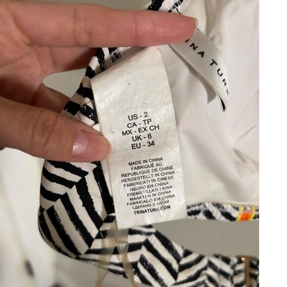 Trina Turk Bikini Top 2 Brasilia High Neck Halter Neckline Swimwear - Picture 8 of 12